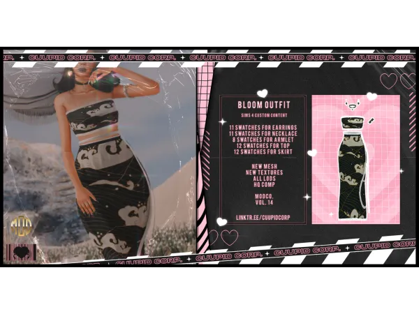 Mix Bloom Outfit 800 cuupid by 1 - The Sims 4 Custom Content