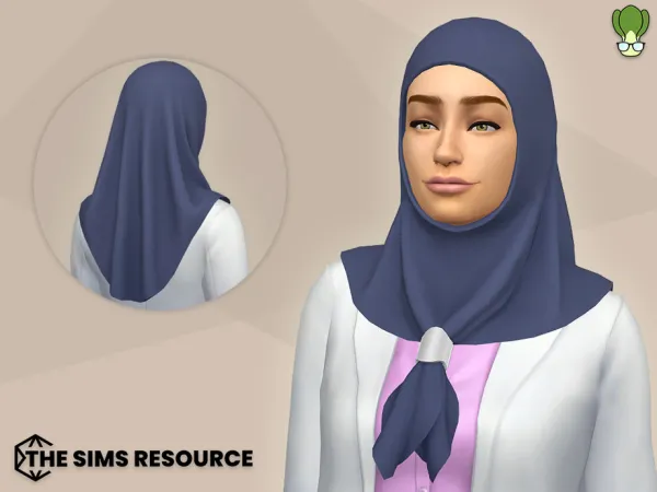 Maxis Match Modest Wear Hijab 12 by BokchoiJo - The Sims 4 Custom Content