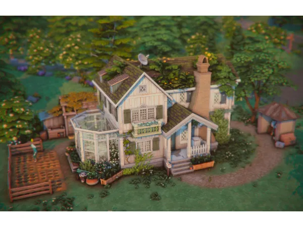 Maxis Match Cottagecore house by lollisimsi - The Sims 4 Custom Content
