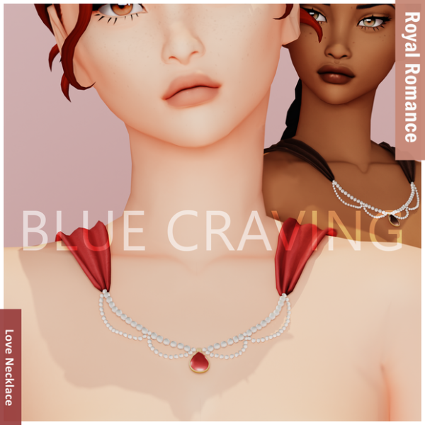 Mix [Blue Craving] Royal Love Necklace by bluecraving - The Sims 4 Custom Content