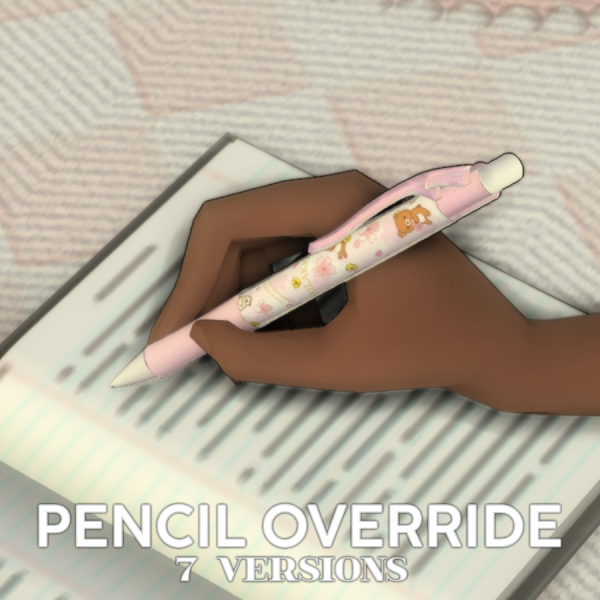 Maxis Match gloomiee] Pencil Overrides by simsfinds - The Sims 4 Custom Content