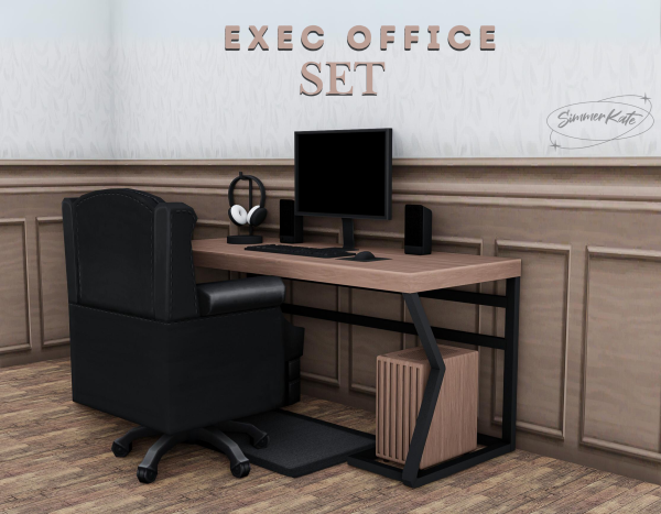 Maxis Match Exec Office Set by simmerkatex - The Sims 4 Custom Content