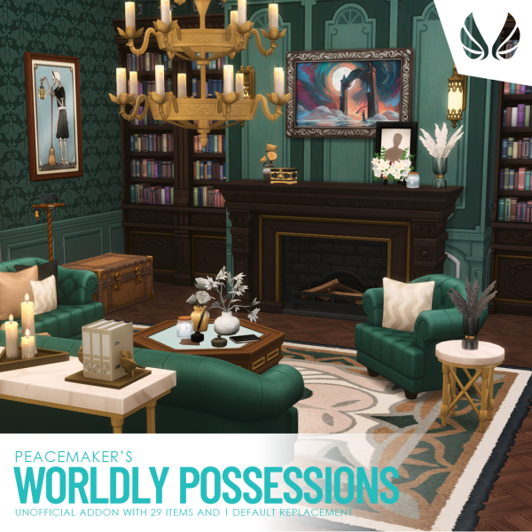 Maxis Match Worldly Possessions Unofficial Life and Death Buymode Addon by simsfinds - The Sims 4 Custom Content