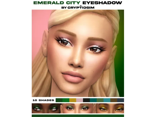 Maxis Match the emerald city palette by crypticsim - The Sims 4 Custom Content