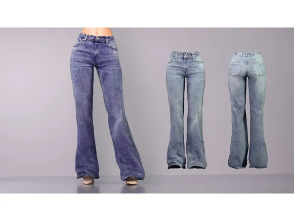 Alpha CLARA JEANS by astya96 - The Sims 4 Custom Content