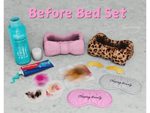 Alpha Before Bed Set - The Sims 4 Custom Content