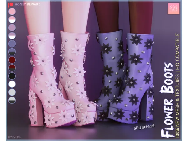 HONEY | Flower Boots by SMSims