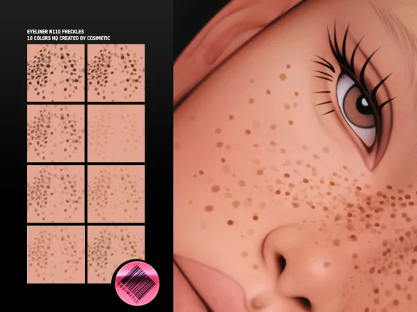 Maxis Match Realistic Freckles Details N110 by thesimsresource - The Sims 4 Custom Content