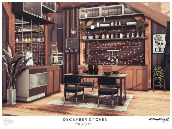 Alpha December Kitchen - The Sims 4 Custom Content