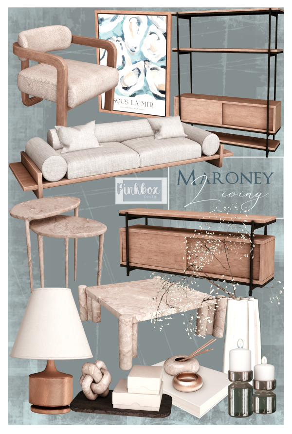 Alpha Maroney living by simsfinds - The Sims 4 Custom Content