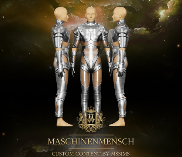 Alpha MASCHINENMENSCH MALE COSTUME by simsfinds - The Sims 4 Custom Content