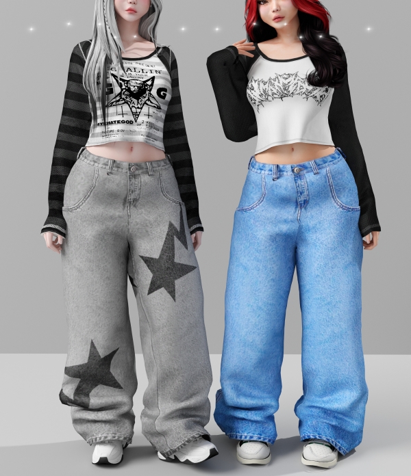 Alpha Cute ass hell set by babyetears - The Sims 4 Custom Content