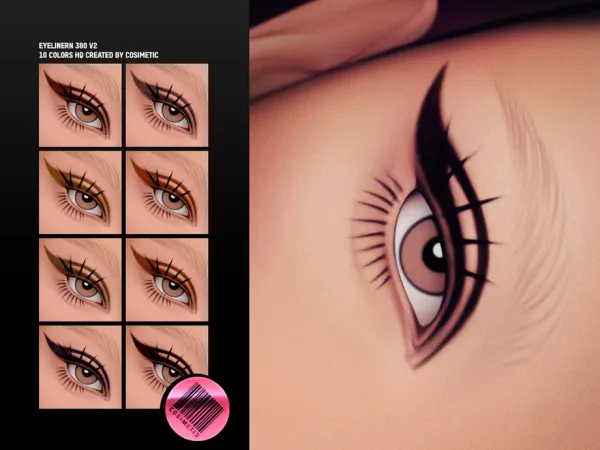 Maxis Match Eyeliner N380 V2 by thesimsresource - The Sims 4 Custom Content