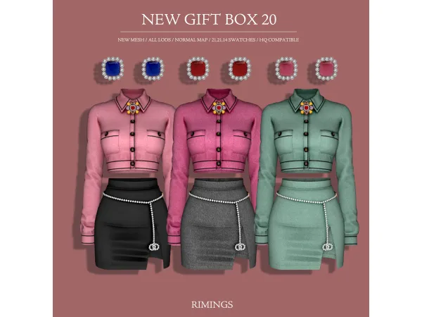 Alpha [RIMINGS] NEW GIFT BOX 20 - The Sims 4 Custom Content
