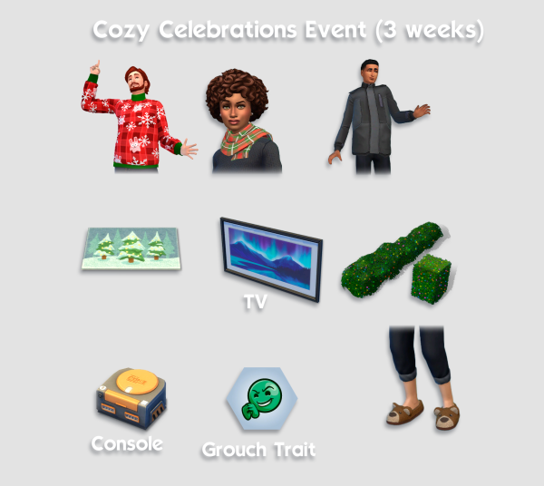 Mix Unlock Cozy Celebrations Event by simsfinds - The Sims 4 Custom Content