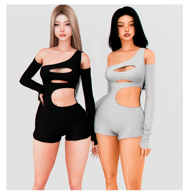 Alpha Mylenka bodysuit by unknown66irl - The Sims 4 Custom Content