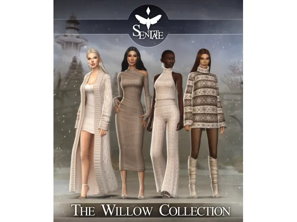Maxis Match The Willow Collection by sentate - The Sims 4 Custom Content