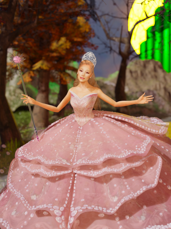 Alpha GLINDA DRESS by simsfinds - The Sims 4 Custom Content
