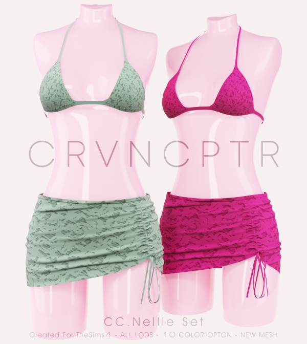 Alpha Nellie Set by carvin_captoor - The Sims 4 Custom Content