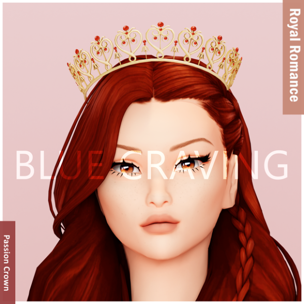 Mix Blue Craving Royal Passion Crown by bluecraving - The Sims 4 Custom Content