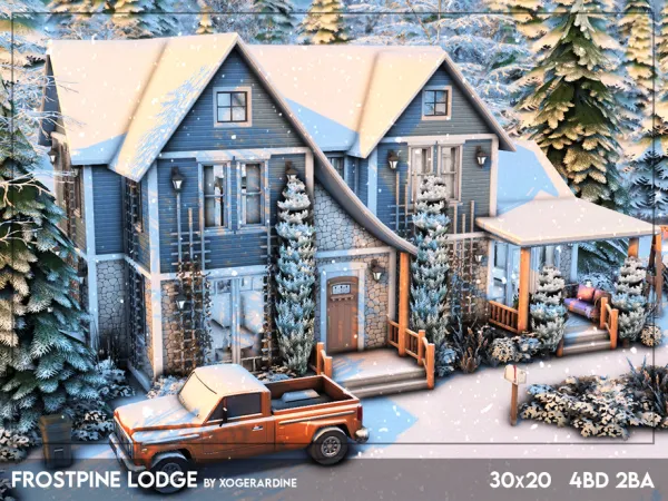 Maxis Match Frostpine Lodge (NO ) by thesimsresource - The Sims 4 Custom Content