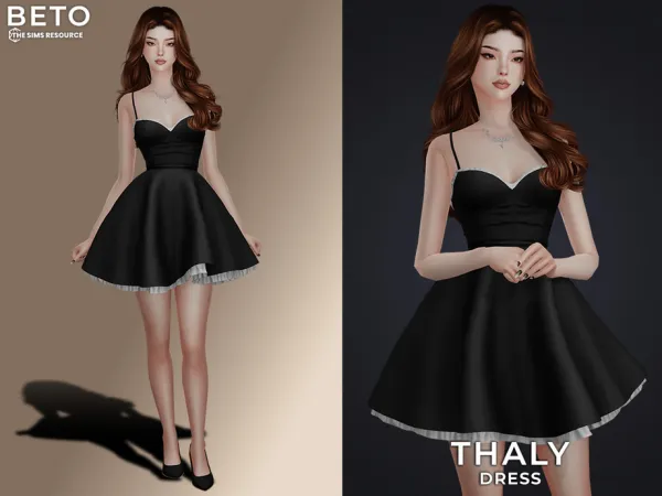 Alpha Thaly (Dress) by Beto_ae0 - The Sims 4 Custom Content