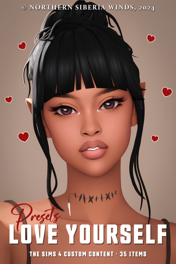 Mix LOVE YOURSELF PRESETS COLLECTION by simsfinds - The Sims 4 Custom Content