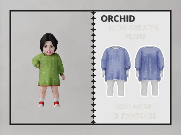 Orchid - Long Sweater Infant