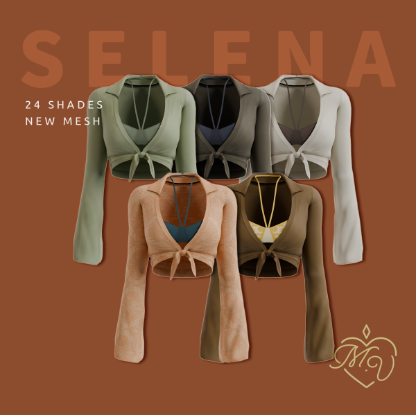 Maxis Match Selena Top by simsfinds - The Sims 4 Custom Content