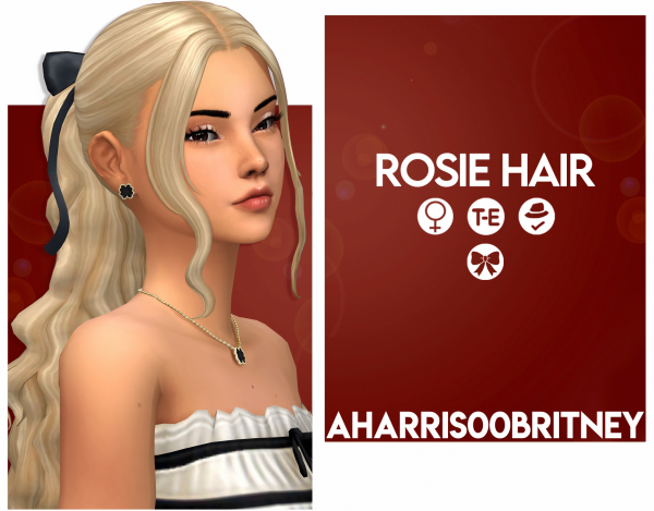 Maxis Match Rosie Hair by simsfinds - The Sims 4 Custom Content