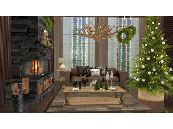 Alpha GET COMFY HOLIDAY by Simcredible - The Sims 4 Custom Content