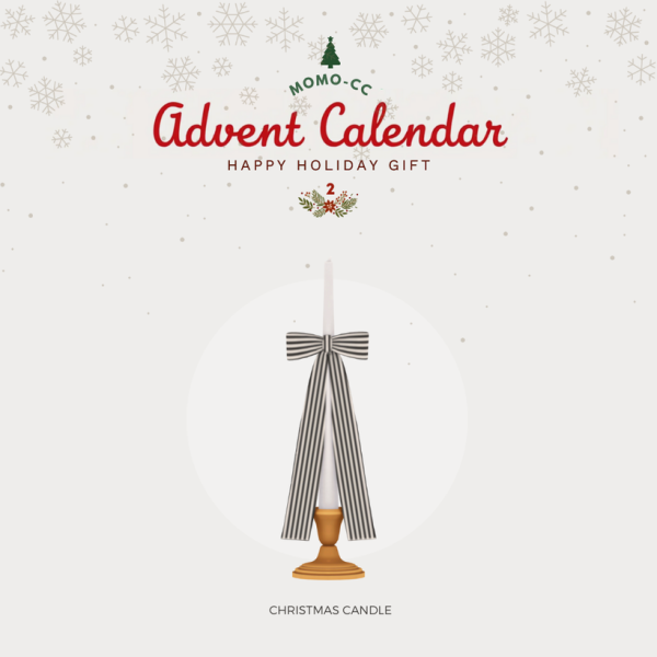 Maxis Match Advent Calendar 2024 Christmas Candle by simsfinds - The Sims 4 Custom Content