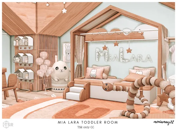 Alpha Mia Lara Toddler Room - The Sims 4 Custom Content