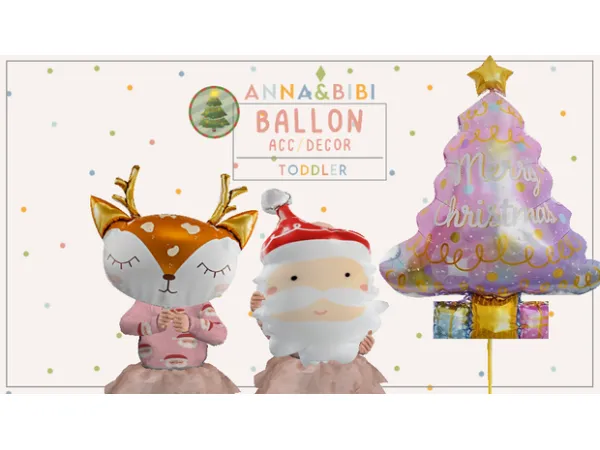 Alpha Ballon decor and acc [AnnaBibi] by simsfinds - The Sims 4 Custom Content