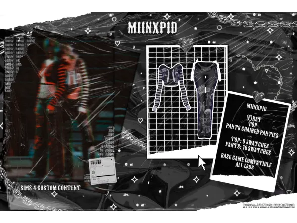 Mix [MIINXPID] (F)RAT OUTFIT - The Sims 4 Custom Content