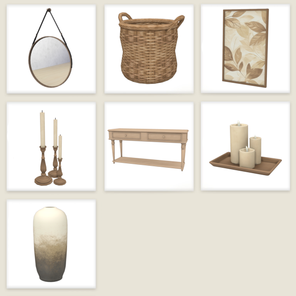 Maxis Match Hallway Set by simsfinds - The Sims 4 Custom Content