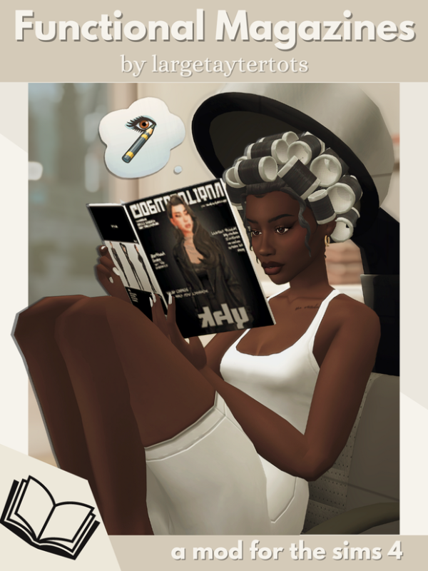 Mix Functional Magazine Mod by simsfinds - The Sims 4 Custom Content