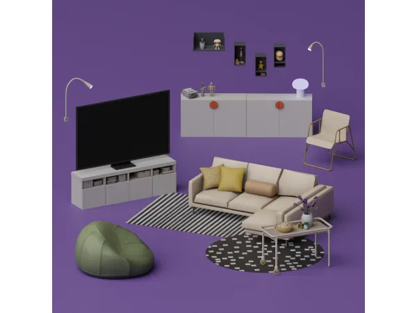 Gamer Set by SnootySims