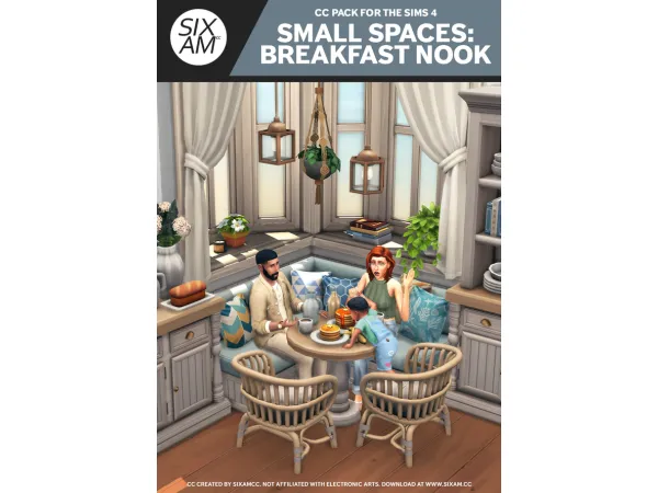 Maxis Match Small Spaces Breakfast Nook ( Pack for ) by Sixamcc - The Sims 4 Custom Content