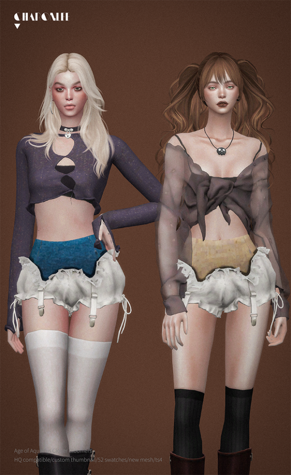 Mix Age of Aquarius Clover Bloomers by simsfinds - The Sims 4 Custom Content