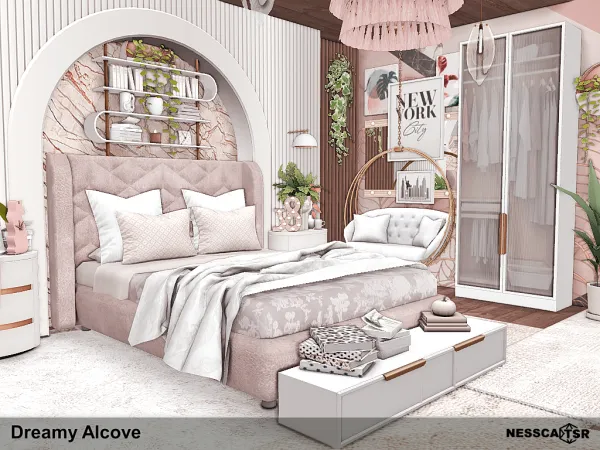 Mix Dreamy Alcove by nesscasims - The Sims 4 Custom Content