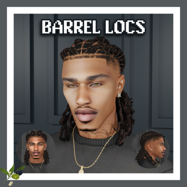 Mix BARREL LOCS by simsfinds - The Sims 4 Custom Content