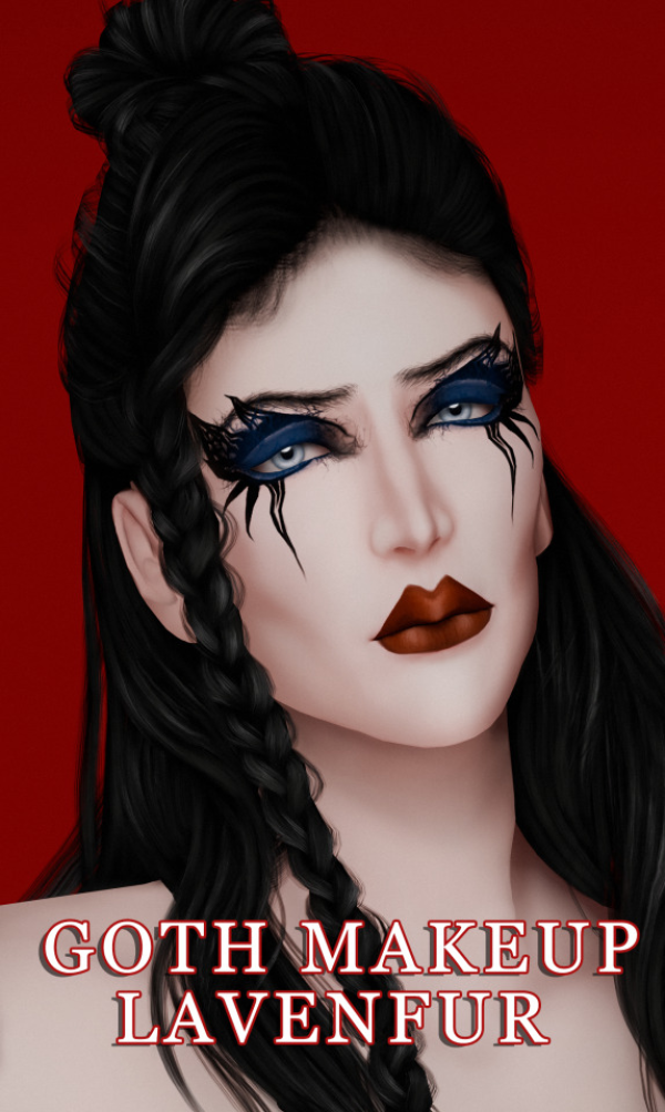 Mix LAVENFUR GOTH MAKEUP PACK by lavenfur - The Sims 4 Custom Content