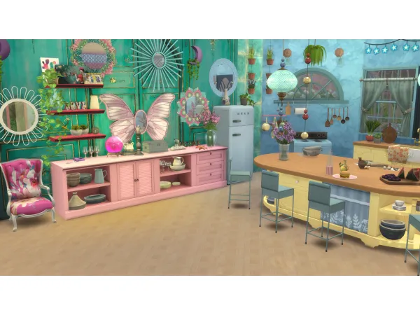 Maxis Match BOHO KEY BEACH HOUSE by SimsClutterChaos - The Sims 4 Custom Content