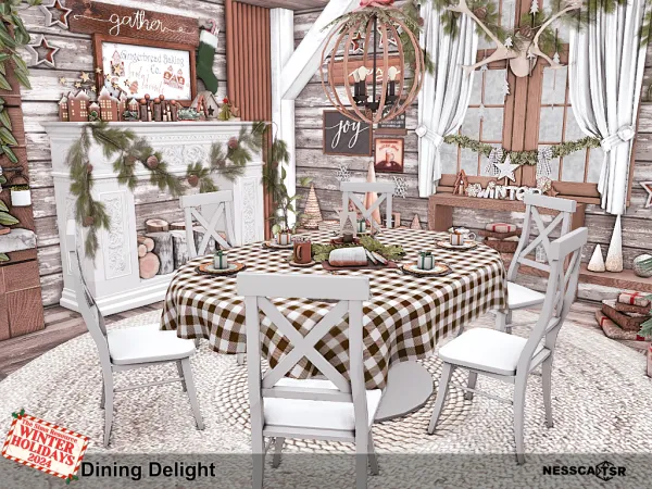 Mix Dining Delight by nesscasims - The Sims 4 Custom Content