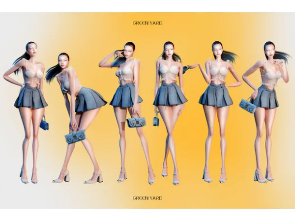 Maxis Match Pose pack No3 by Greenyardsims - The Sims 4 Custom Content