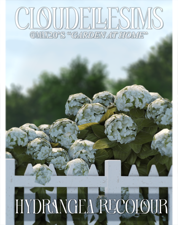 Maxis Match Cloudellesims MAX 20 Hydrangea Recolour by simsfinds - The Sims 4 Custom Content