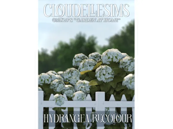 Cloudellesims MAX 20 Hydrangea Recolour