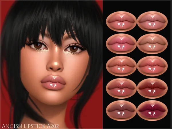 Alpha Lipstick A202 by thesimsresource - The Sims 4 Custom Content