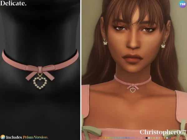 Mix Delicate Necklace by thesimsresource - The Sims 4 Custom Content